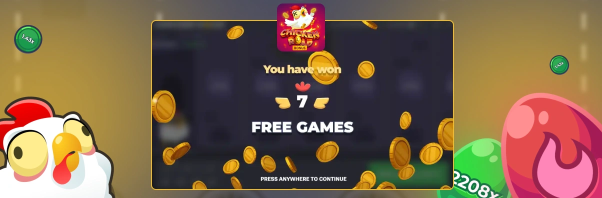 Chicken Road Bonus Game Feature Image.
